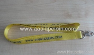 Yellow Color Nylon Lanyards 