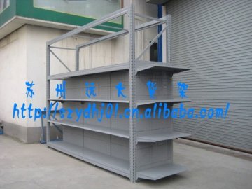 Heavy duty multi-function supermarket gondola shelf display rack