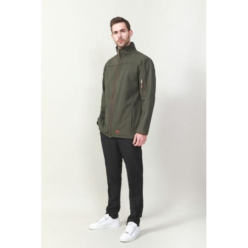 Mäns Boned Soft Shell Warm Jacka