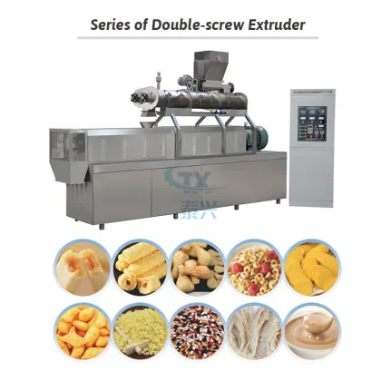 Puffed Snack Food Making Machine: Cheetos Puffs Process Line & Corn Extruding Machine