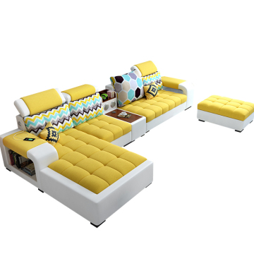 Nordisch einfache moderne Stoffsofa für kleine Wohnungen und Wohnzimmer