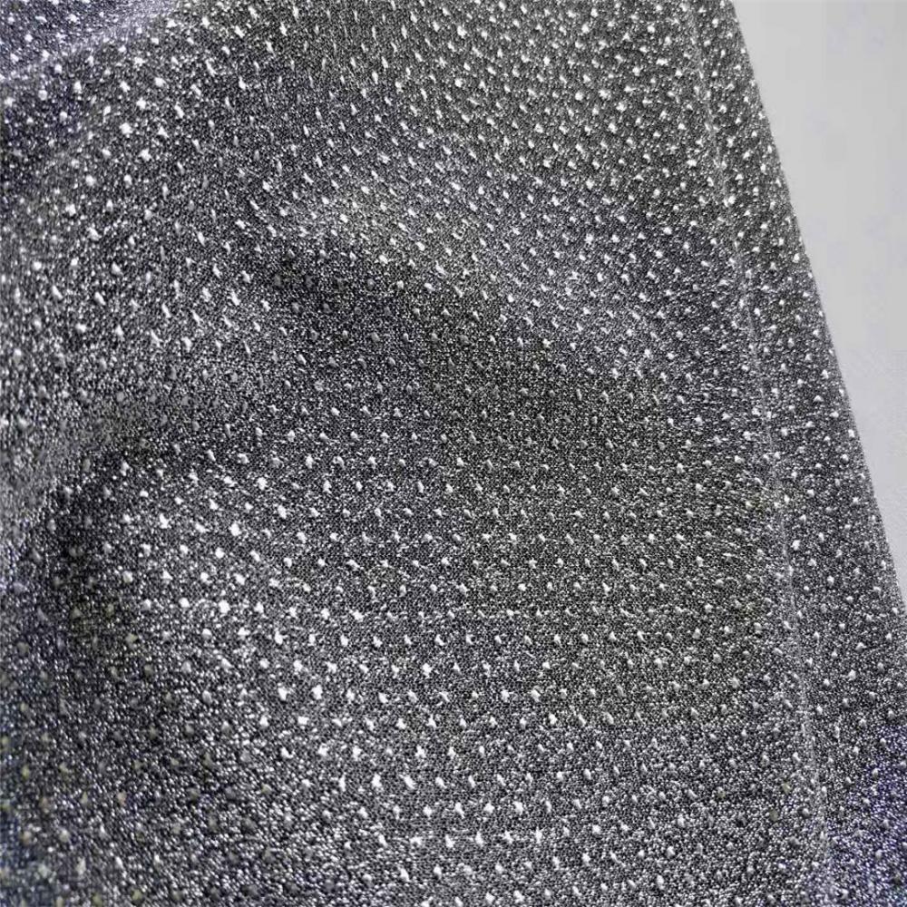 Tissu à tricoter poly métallisé