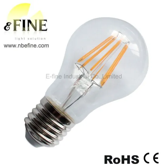 A60 4W filament led lamp glass shape Copper COB