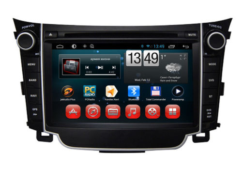 1080p Hd Hyundai I30 Android Dvd Player Gps Navigation With Bluetooth / Tv / Usb