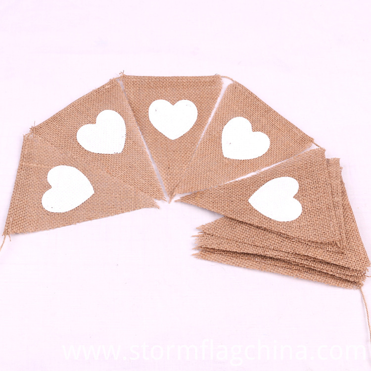 Hemp bunting flag Hemp bunting flag