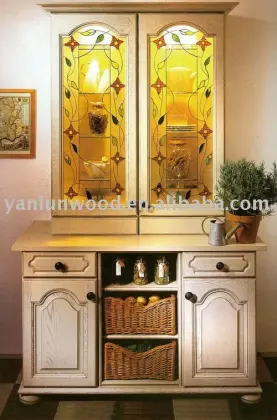 modern design solid wood Kitchen Cabinets