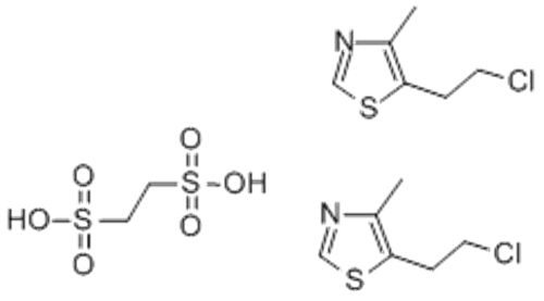 Name: Thiazole, 5-(2-chloroethyl)-4-methyl-, ethanedisulfonate (2:1) CAS 1867-58-9