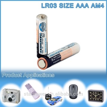 Size aaa Lr03 manufacture battery