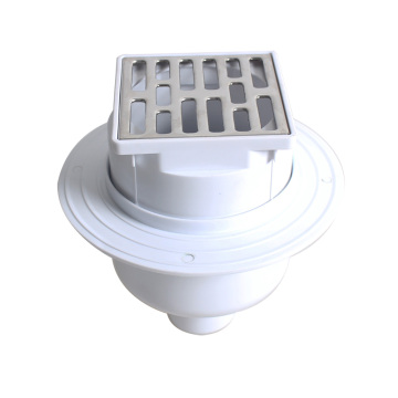 10x10 cm Square 50 mm Vertical Stainless Steel Floor Drain with Anti-Odor