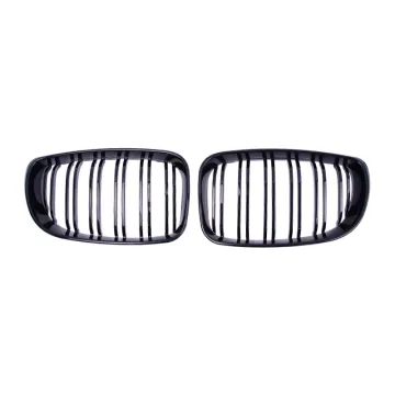 ABS Glossy Black Double Slat Front Grille for 1 Series E81/E87 2004-2008