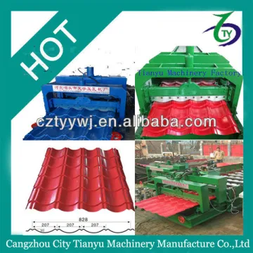 Hot sale roof glazed tile machine