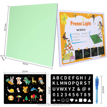 Suron Fluorescent Drawing Board avec tablettes légères peinture