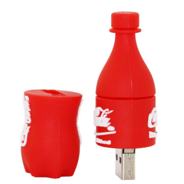 Customized PVC Bottle Shape USB Flash Drive