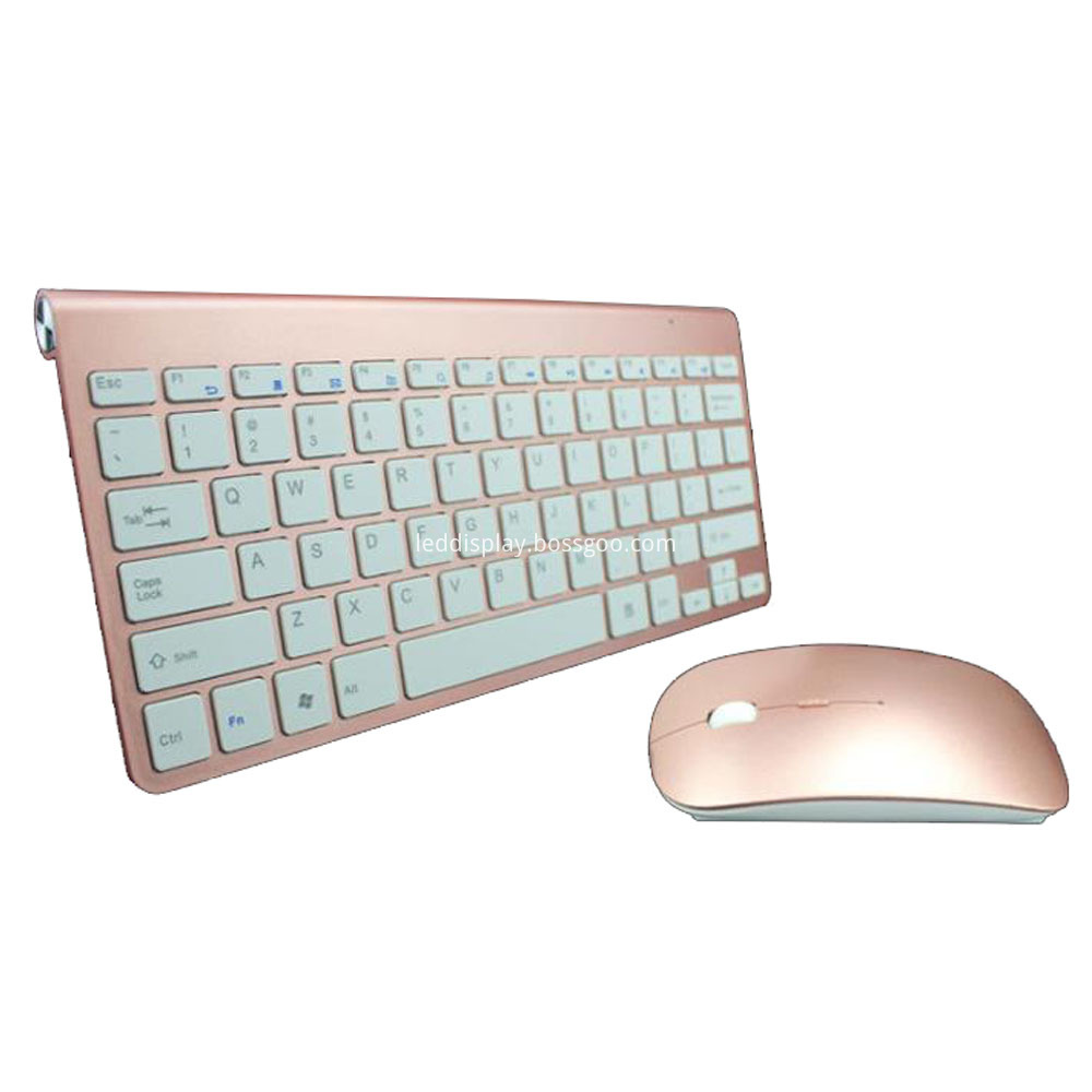 Rose Gold Mouse Keyboard 1