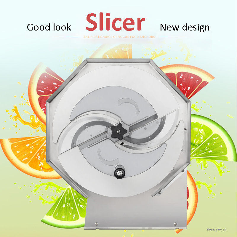 Commercial cut into pieces machine Manual Stainless Steel Vegetable Fruit Slicer Thick Adjustable Slicer household slicing