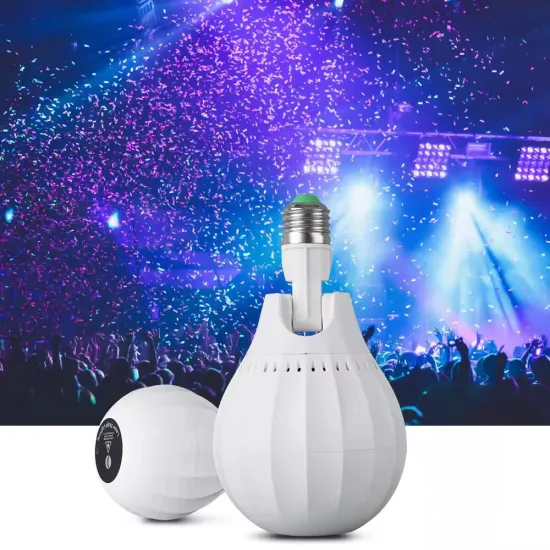 E27 Full-Color Disco Ball Party Light for Home, Wedding, Christmas LED Stage Lighting