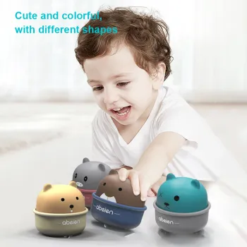 Wind Up Toys Children's Cartoon Cute Cup Pet Press Slide Toy Car Return Force Inertia Car Girl Gift Children Baby Boy Toys