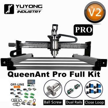 1700x2900mm Silver QueenAnt Pro V2 Ball Screw Full Kit: High-Quality Linear Motion System for Precision Applications