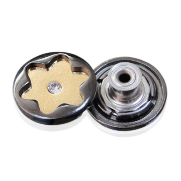 Metal Snap Button with 6-Star Design