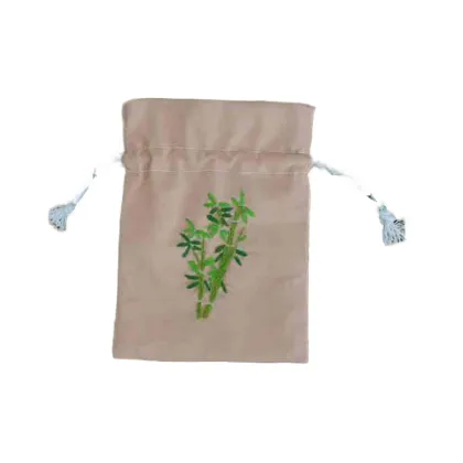 Traditional Chinese Orchid and Bamboo Coin Bag: Aesthetic and Functional Accessories