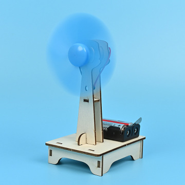 DIY Wooden STEM Toys: Simple Fan Model - An Educational and Assembling Physics Toy for Junior High School Kids