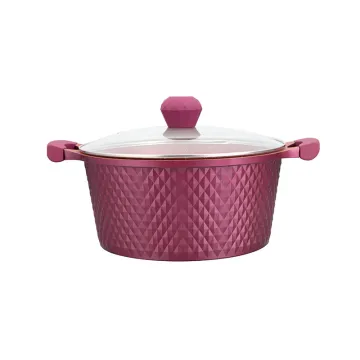 Die Cast Aluminum Diamond Nonstick Cookware Sets: Soup Pots, Pans, Marmite & Casserole Jogo de Panelas