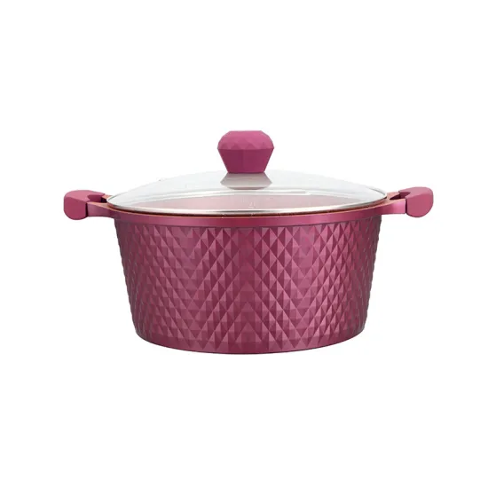 Die Cast Aluminum Diamond Nonstick Cookware Sets: Soup Pots, Pans, Marmite & Casserole Jogo de Panelas