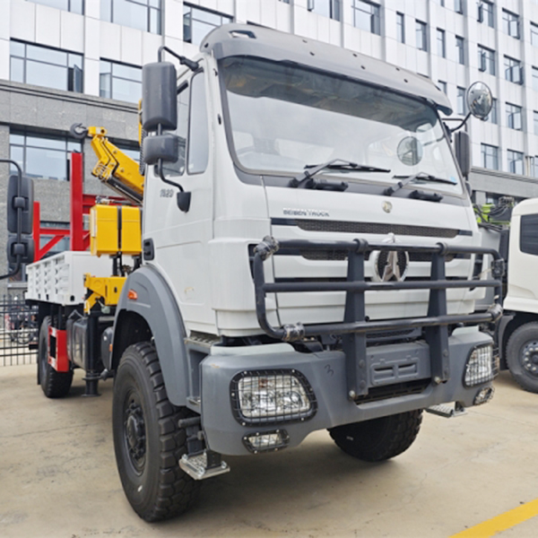 Heavy Duty 6.3 Ton Knuckle Boom Crane Mounted on Beiben Cargo Truck