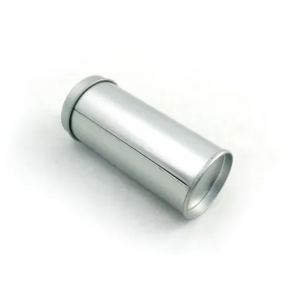 dongguan round silver tea tin packaging box /canister