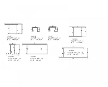 African market anodized or powdercoated aluminum profiles