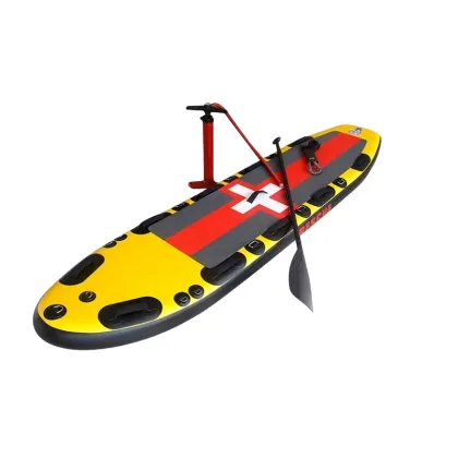 Quality Rescue Board: Inflatable SUP Paddleboard for Surf and Lifeguard Use