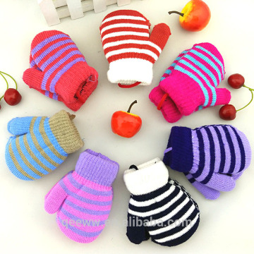 2-4 Years Thicken Warm Fleece Baby Winter Warm Gloves Newborn Mittens Infant Knitted Gloves mittens