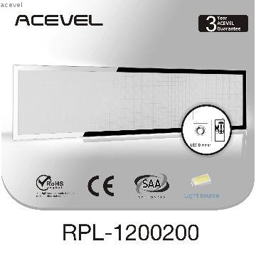 glossy PMMA 1200x 200mm CE, SAA approved led panel light