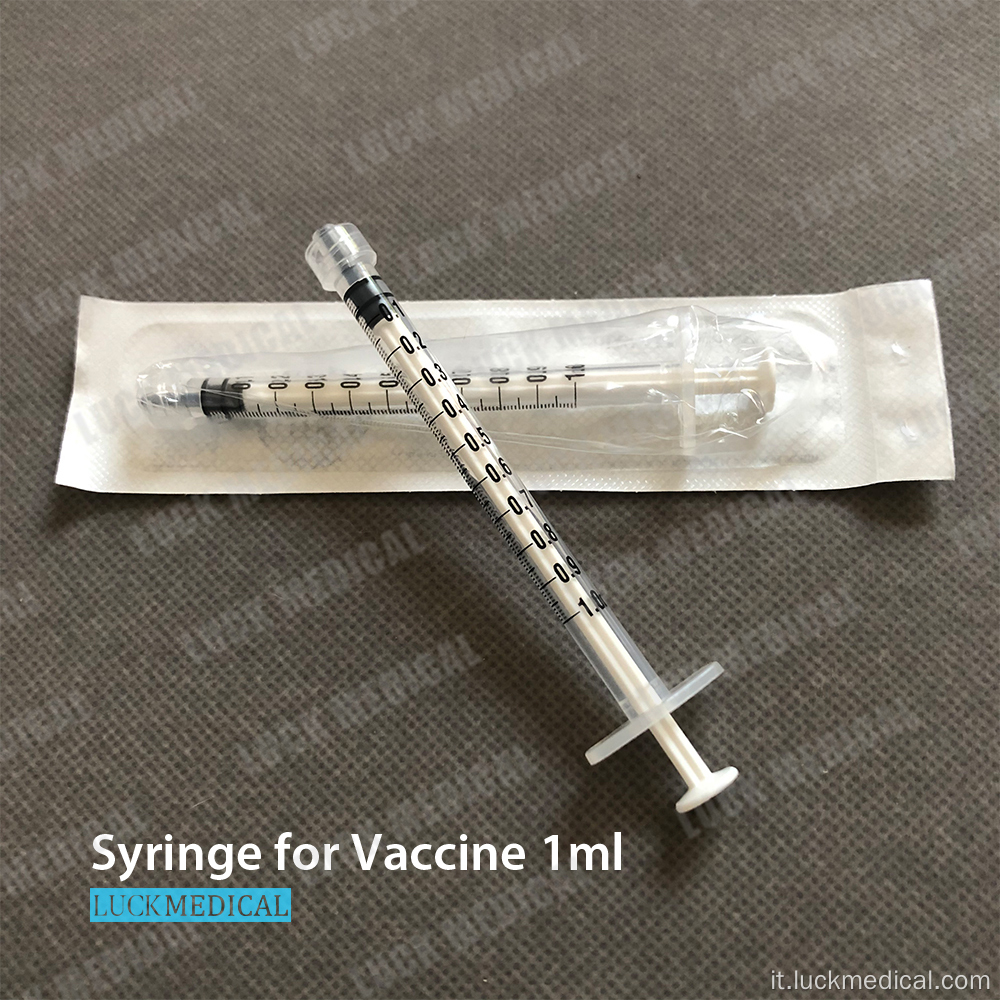 Iniettore di vaccino 1cc senza ago