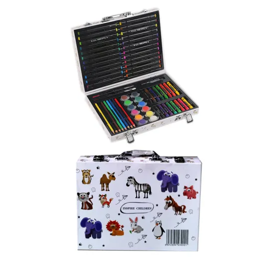 Kids Stationery Set: Drawing Colors and Painting Kit for Boys and Girls