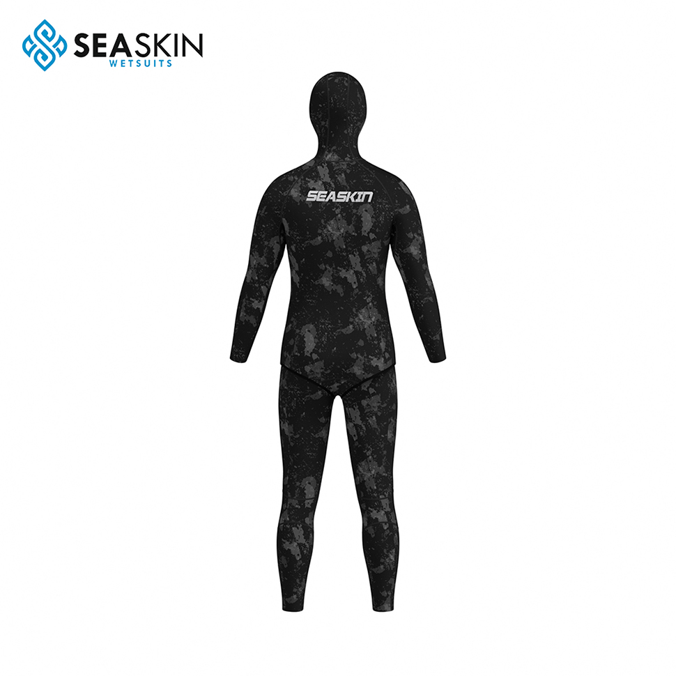 Seaskin 3mm Dua dalam Satu Camo Camo Neoprene Menyelam Suit Spearfishing Wetsuit Untuk Manusia