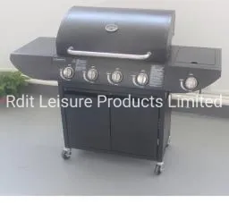 Four Burners Gas Barbecue Grill with CE, LFGB