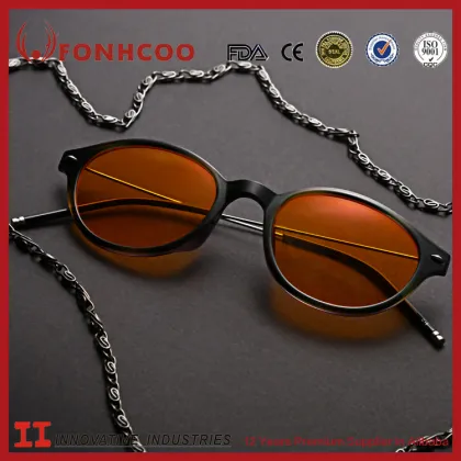 FONHCOO Most Popular Computer Glasses Black Frame Alloy Reading Glasses With Case