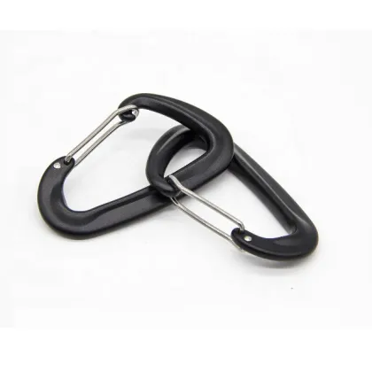 Customized Wholesale Black Iron Camping Carabiner Clips