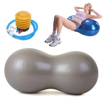 Customizable Inflatable PVC Anti-Burst Gym Fitness Exercise Ball Shaped Like a Peanut with Included Pump