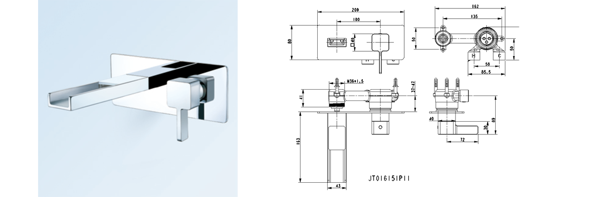 waterfall concealed faucet