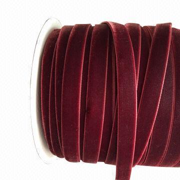 Velvet Ribbon in Various Width and Colors are Available