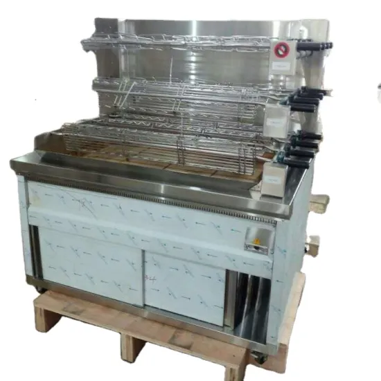 Professional Commercial Kitchen Equipment: Heavy Duty Charcoal Chicken Grill for Restaurant Use