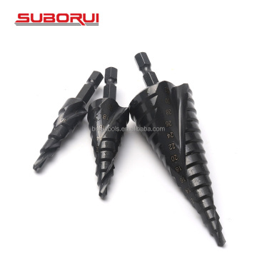 Borui HSS Hex Shank Stiefkegelbohrbit für Metall (3PC, Größen 4-12 mm, 4-20 mm, 4-32 mm)