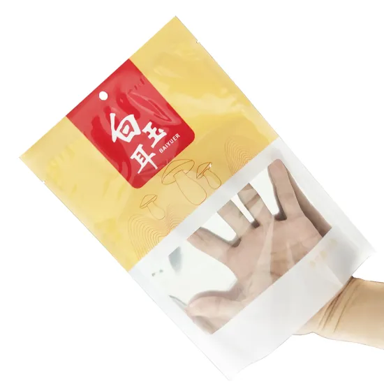 High Quality Transparent Food Grade 3 Side Seal Mylar Bag for Noodles, Flour, and Groceries