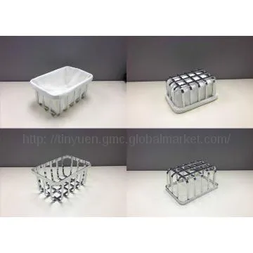 CHROME PLATEDE RECTANGULAR BREAD BASKET - S