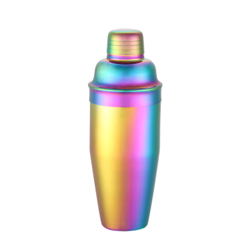 700ml Cocktail Shaker in Rainbow Color Electroplated