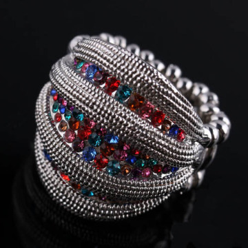 Popular Colorful Resin Sterling Silver Rings Xld-561