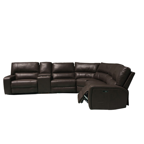 Waterproof And Comfortable Large Leather Corner Sofa