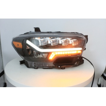 Faros de accesorios 4x4 para Toyota Tacoma 2016-2020 LED Quad lente